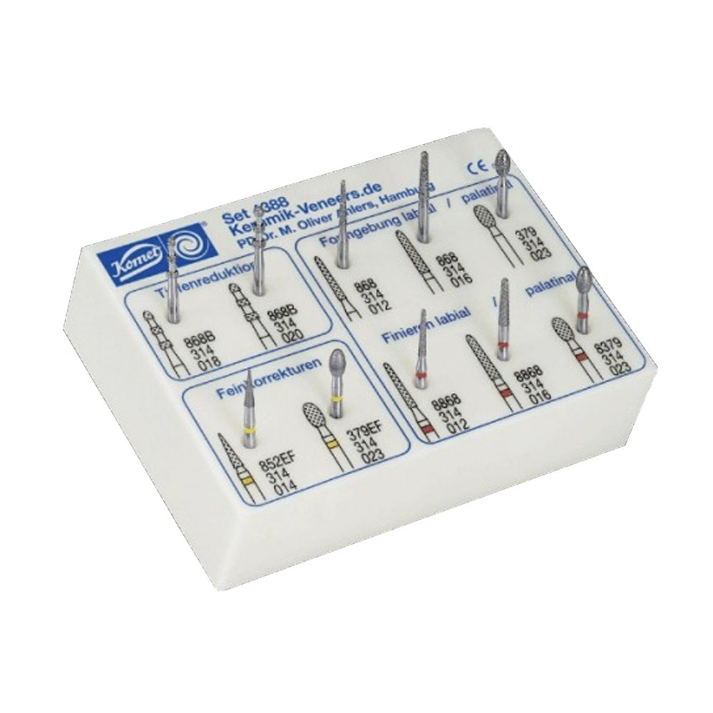 Bộ mũi khoan mài cùi veneer 4388 | Komet Đức