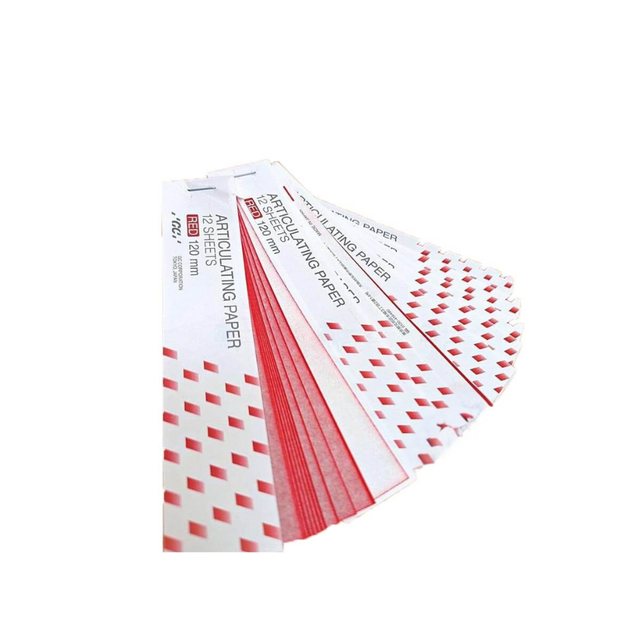 Giấy cắn GC ARTICULATING PAPER 1 mặt xanh, đỏ | GC Nhật Bản