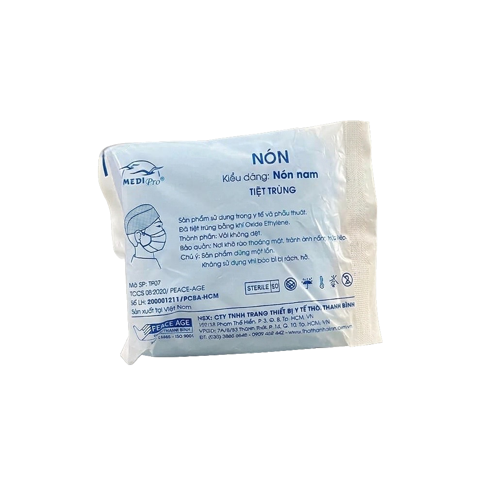 Bao tóc nam - Nón nam tiệt trùng phẫu thuật MediPro | Thời Thanh Bình Việt Nam