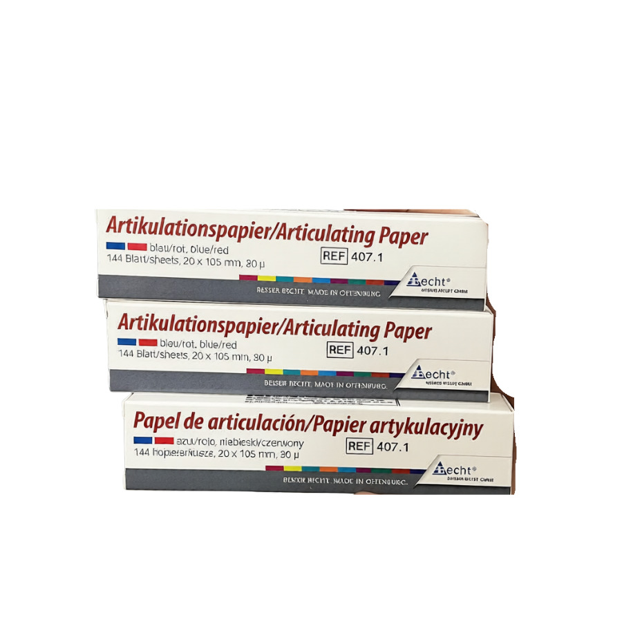 Giấy cắn hai mặt chỉnh cộm 2 màu xanh đỏ dày 80µm | Becht Đức