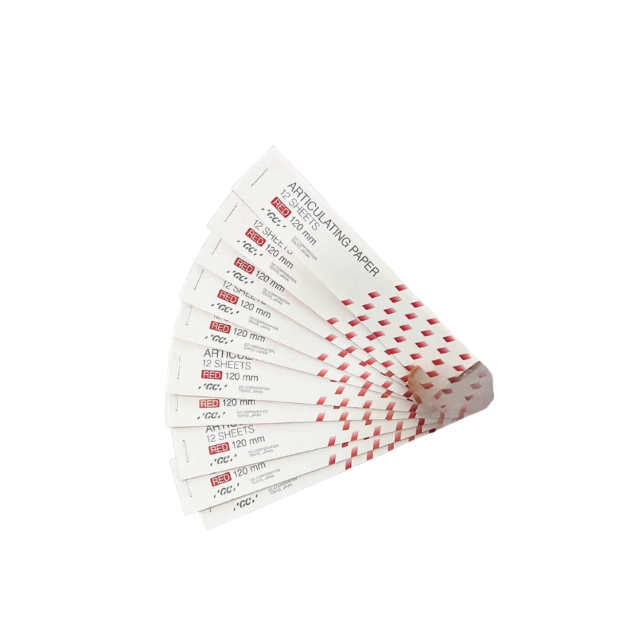 Giấy cắn GC ARTICULATING PAPER 1 mặt xanh, đỏ | GC Nhật Bản