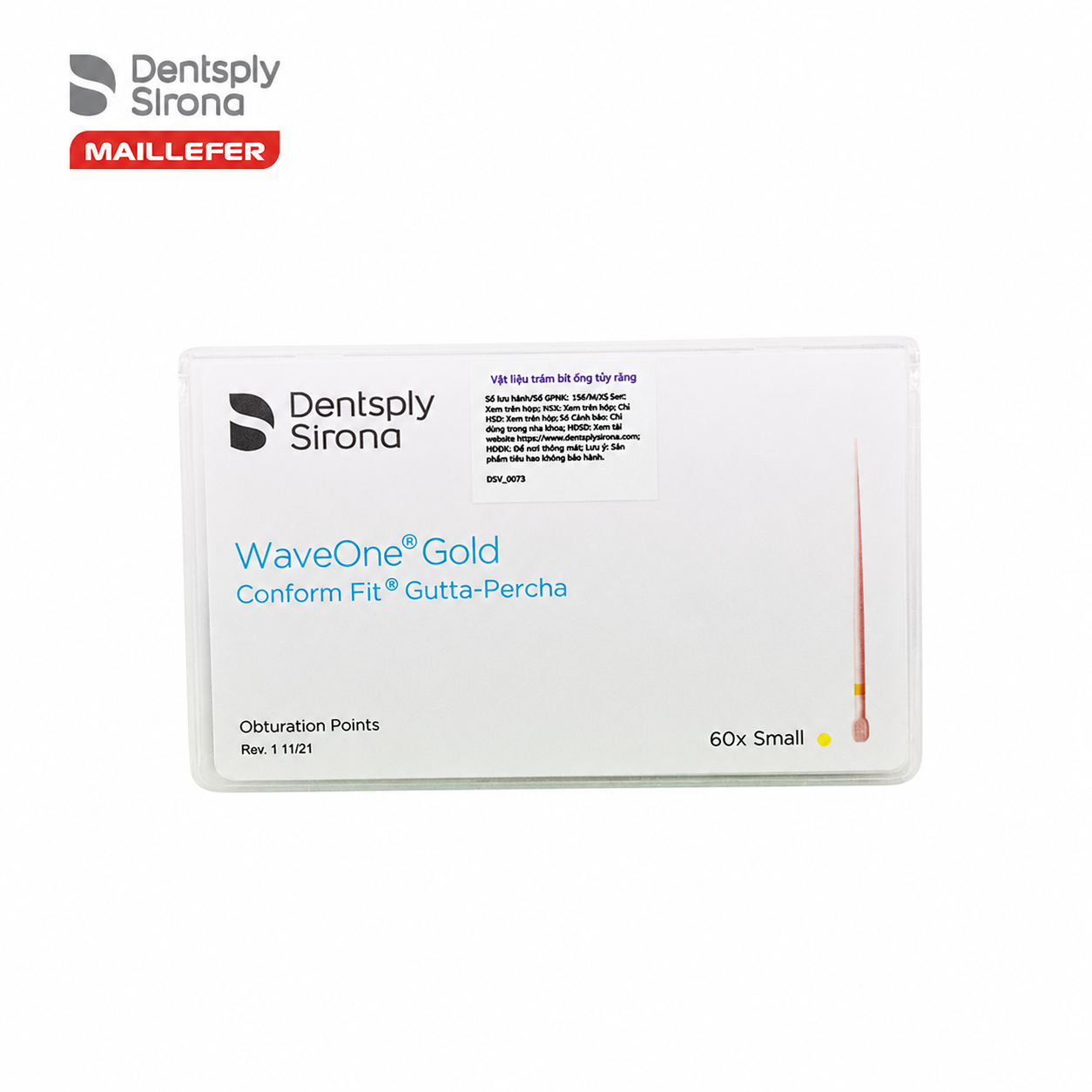 Côn chính nội nha WAVEONE GOLD CONFOM FIT GUTTA-PERCHA POINTS Maillefer Dentsply Mỹ