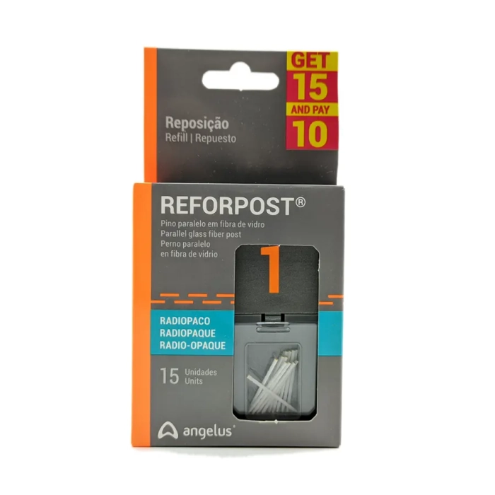 Chốt sợi thủy tinh nội nha Reforpost Glass Fiber | Angelus Brazil