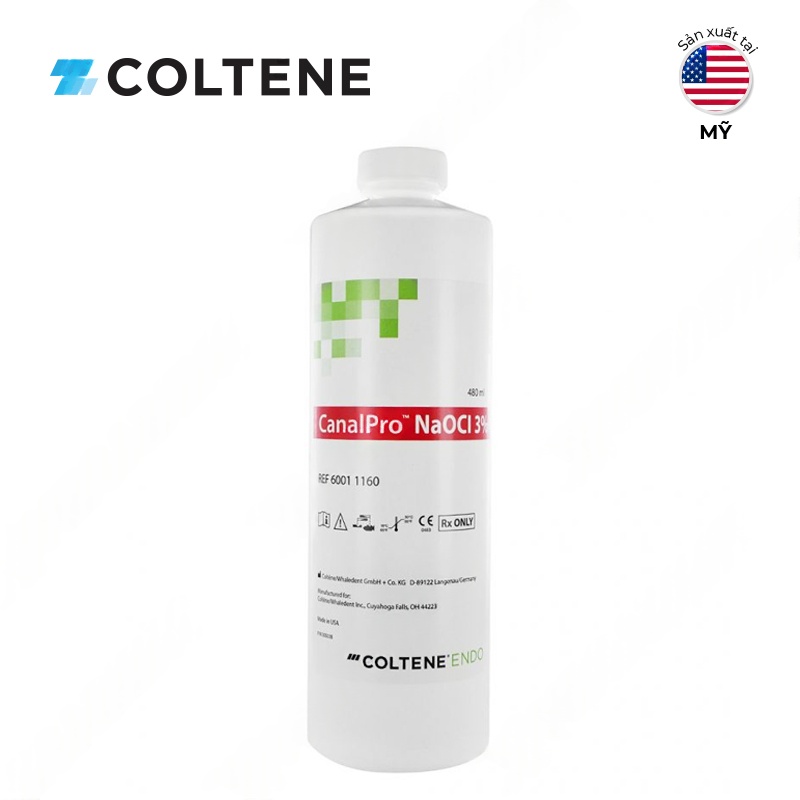 Dung dịch bơm rửa ống tuỷ CanalPro NaOCl 3% | Coltene Thuỵ Sĩ