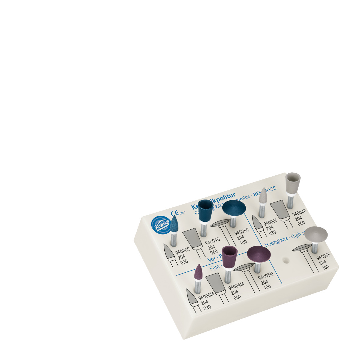 Bộ Đánh Bóng Sứ Thẩm Mỹ 4313B | Komet Đức