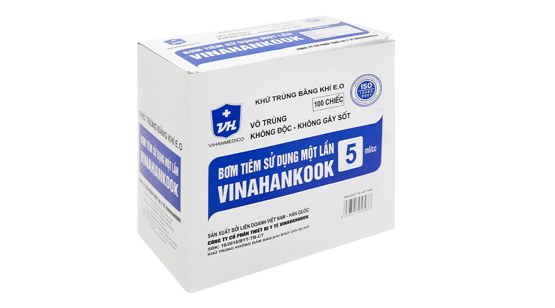 Bơm tiêm sử dụng một lần 5cc | Vinahankook Ấn Độ