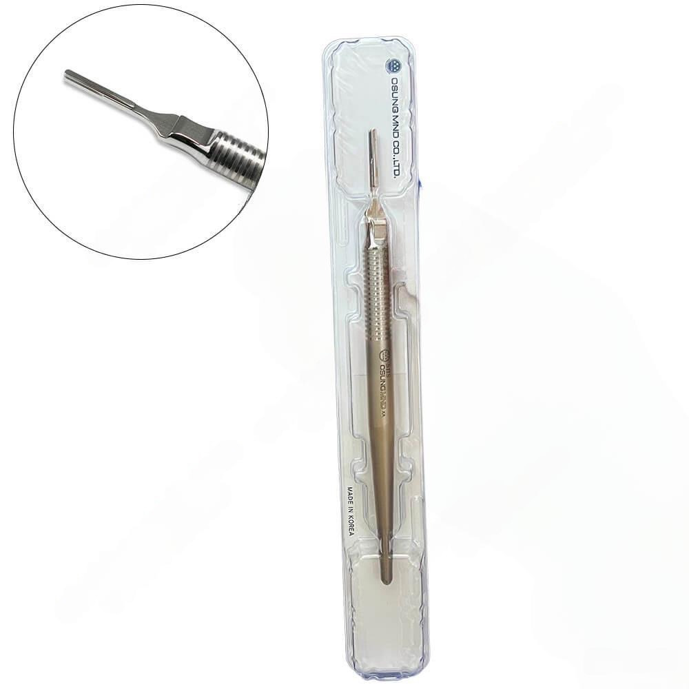Cán dao mổ phẫu thuật tròn thẳng Osung Scalpel Handle SHS | Osung Hàn Quốc