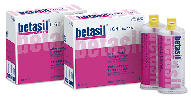 Cao su lấy dấu lỏng Betasil Vario Light Cartridges | Muller Omicron Đức