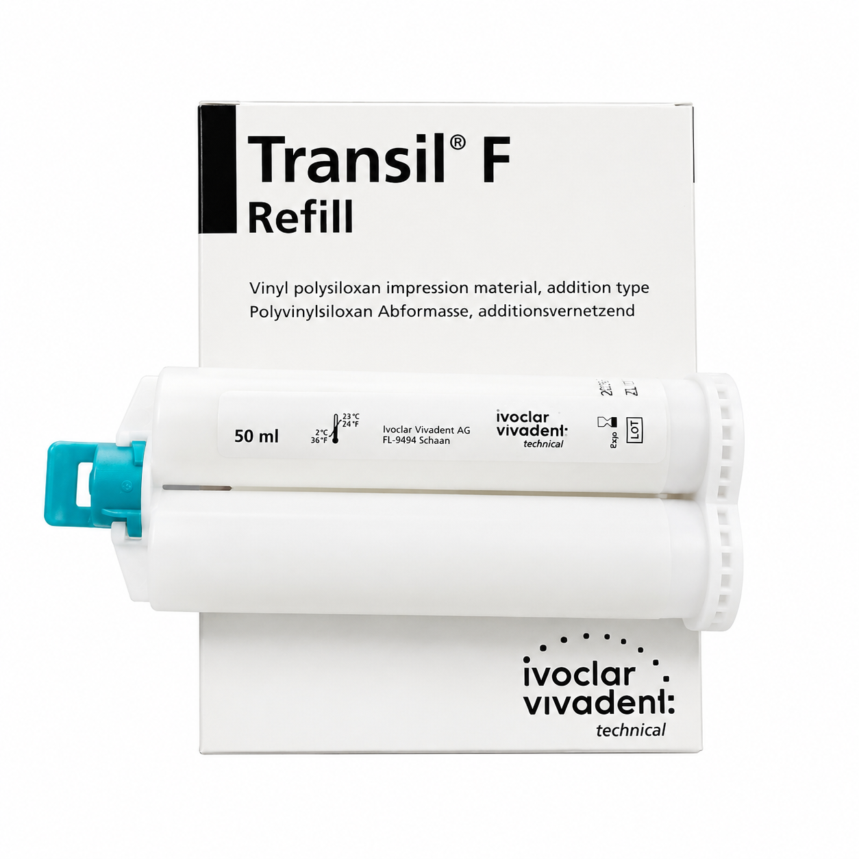 Cao su lỏng trộn súng trong suốt Transil F - Ivoclar Vivadent