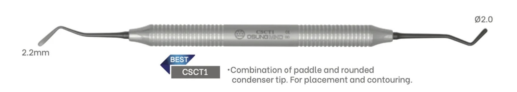 Cây dụng cụ trám composite 2 đầu Osung | Osung Hàn Quốc