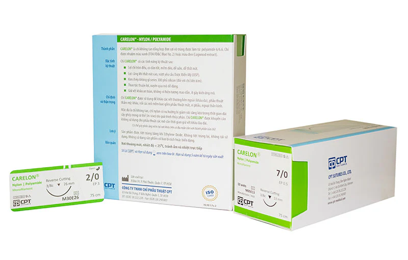 Chỉ phẫu thuật không tiêu Nylon Carelon