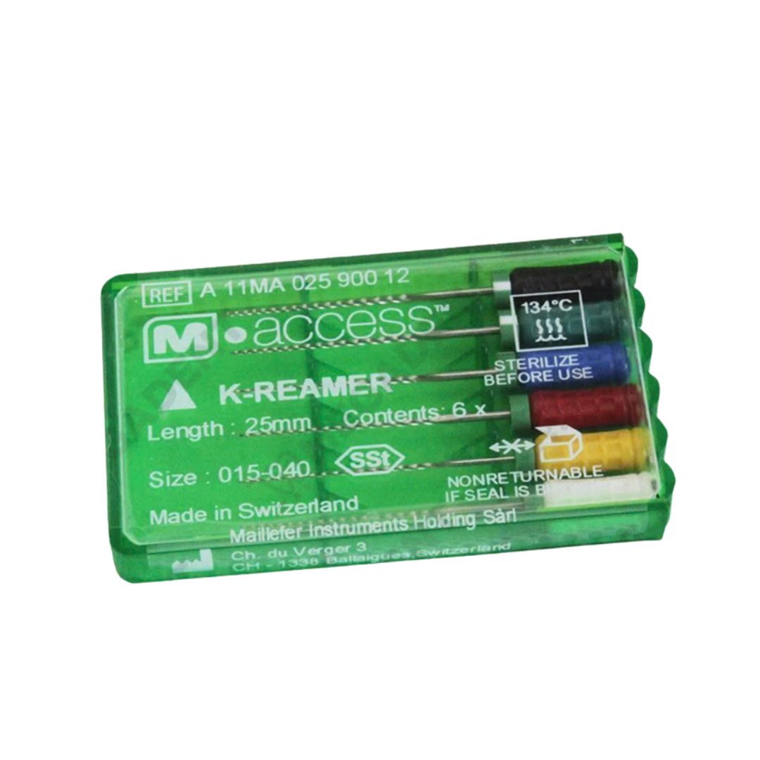 Trâm tay nội nha K-REAMER M-ACCESS Hộp 6 trâm Dentsply Mỹ