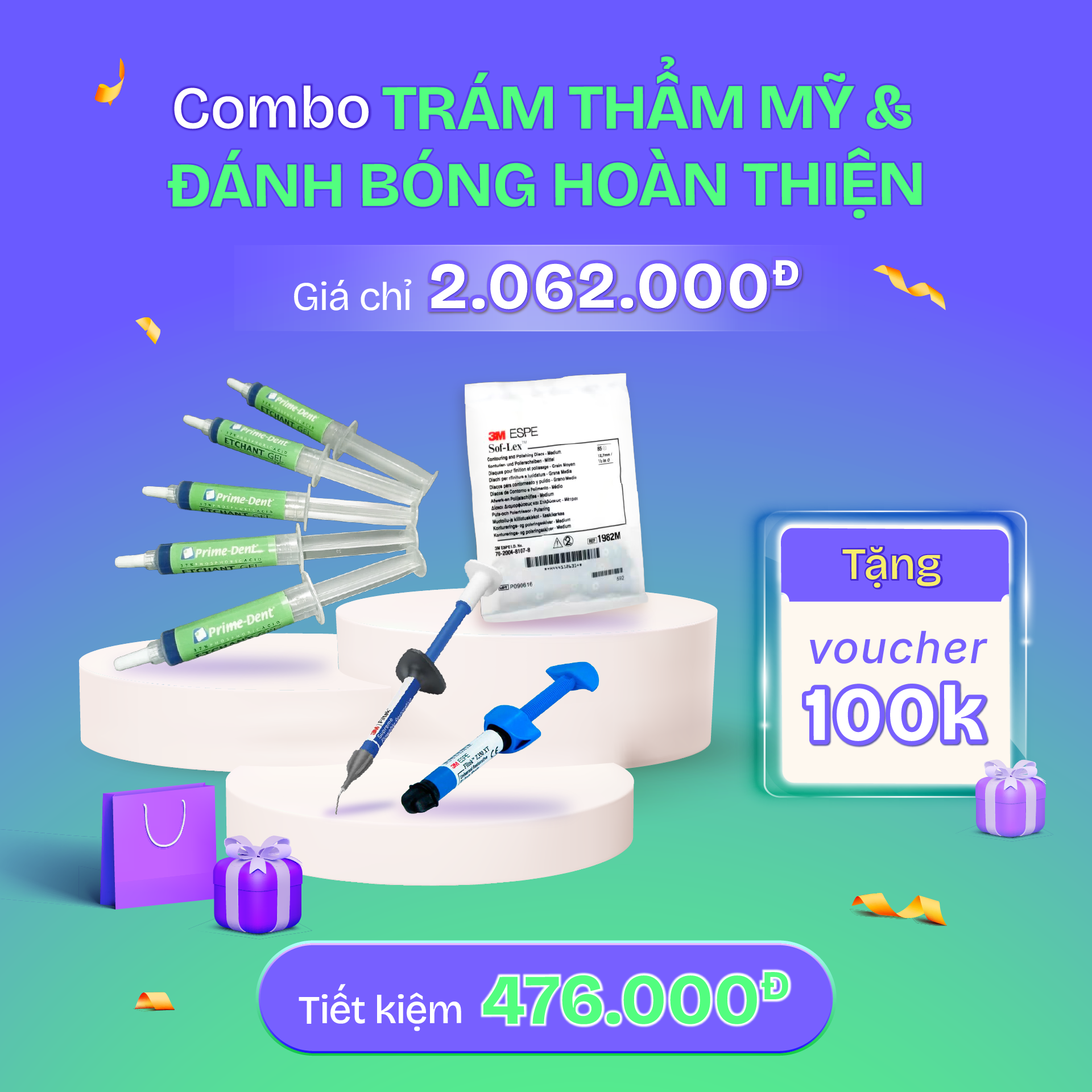 Bộ Trám Thẩm Mỹ Và Đánh Bóng Hoàn Thiện