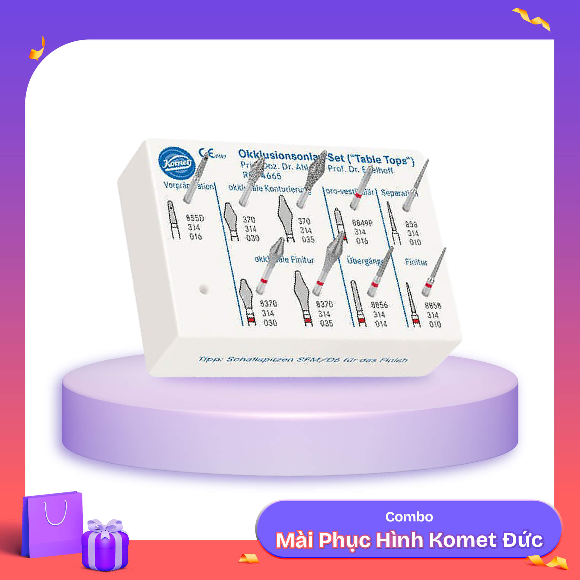 Bộ Mài Phục Hình Komet Đức 