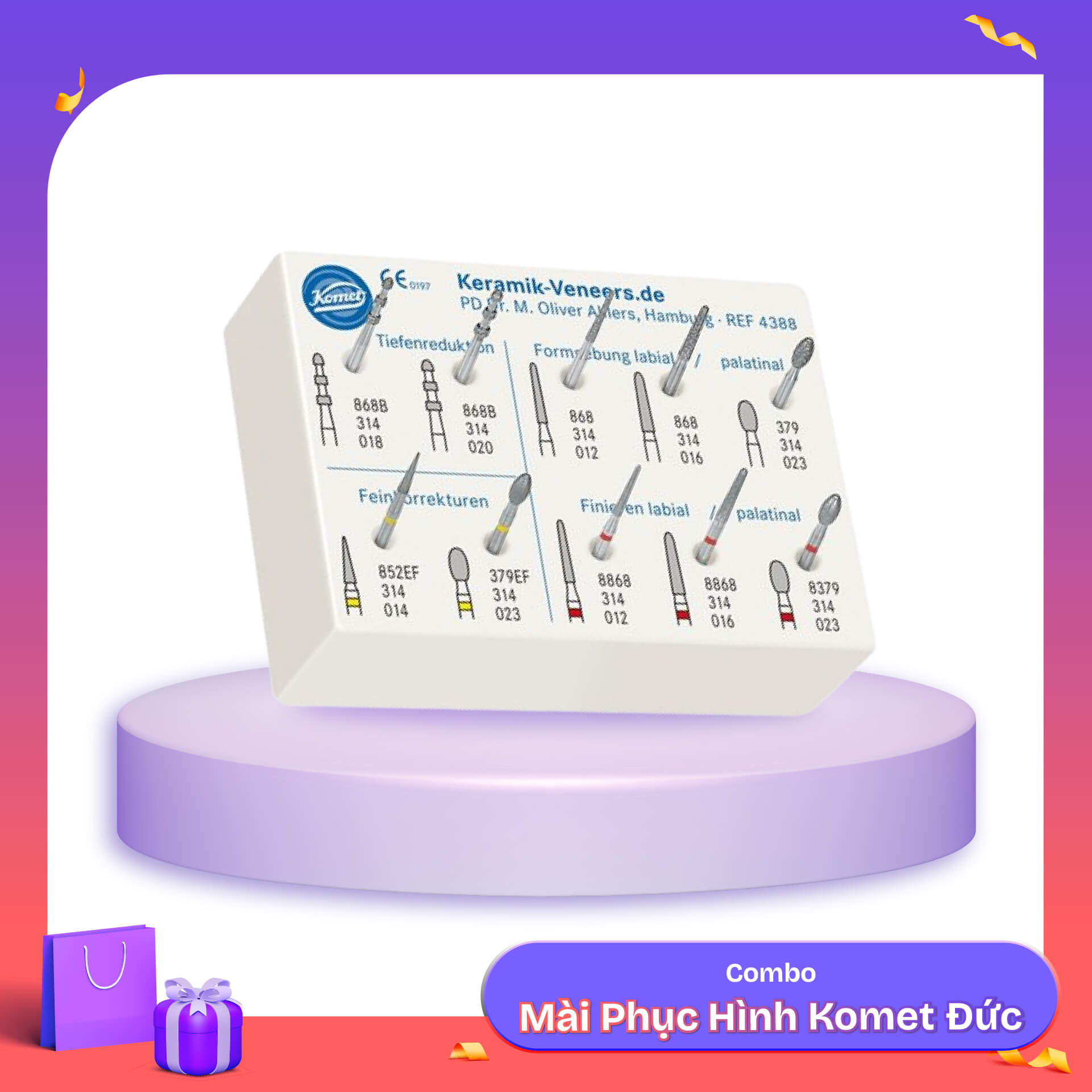 Bộ Mài Phục Hình Komet Đức 