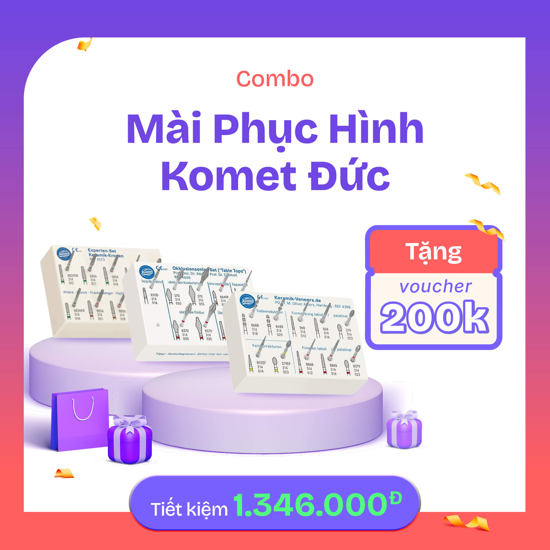Bộ Mài Phục Hình Komet Đức 