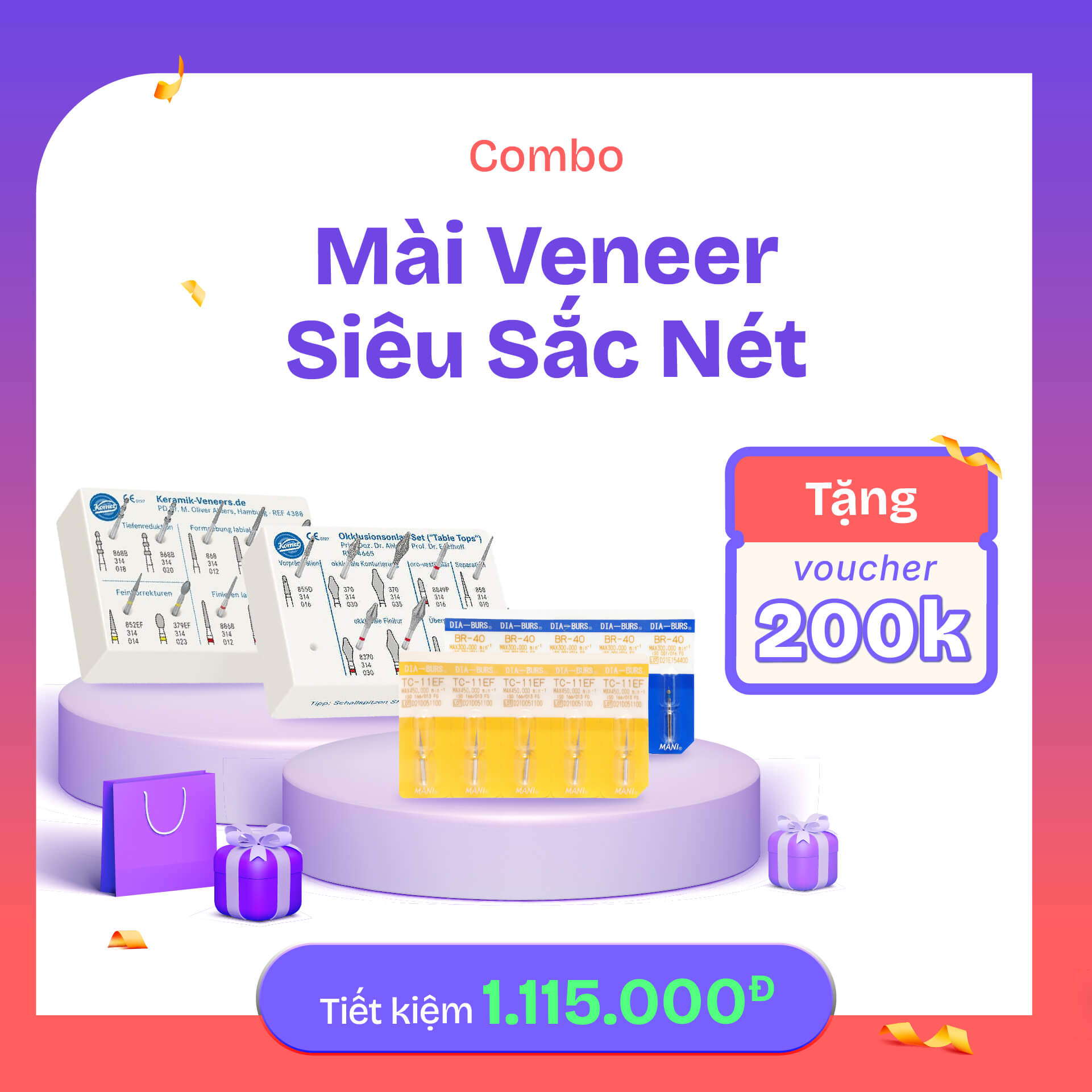 Bộ Mài Veneer Siêu Sắc Nét 