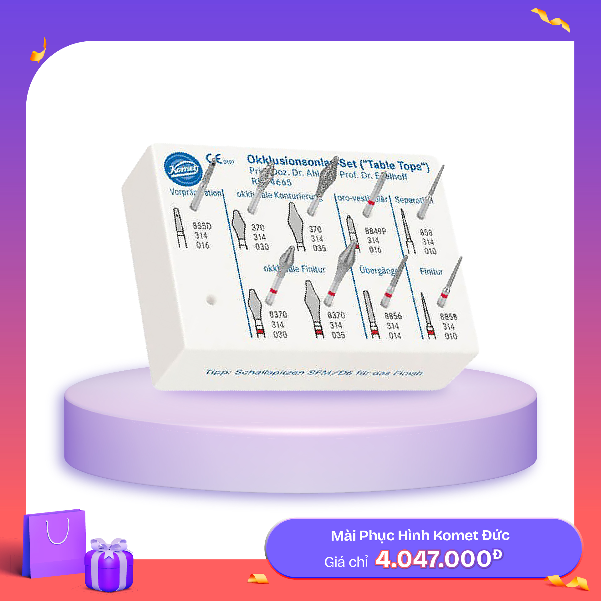 Bộ Mài Phục Hình Komet Đức 