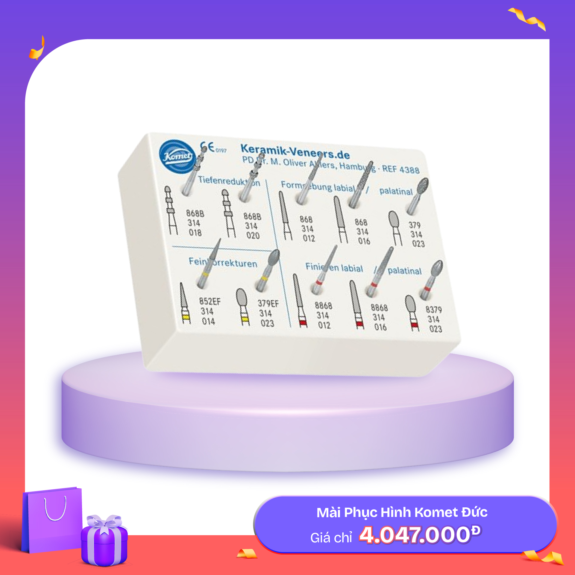 Bộ Mài Phục Hình Komet Đức 