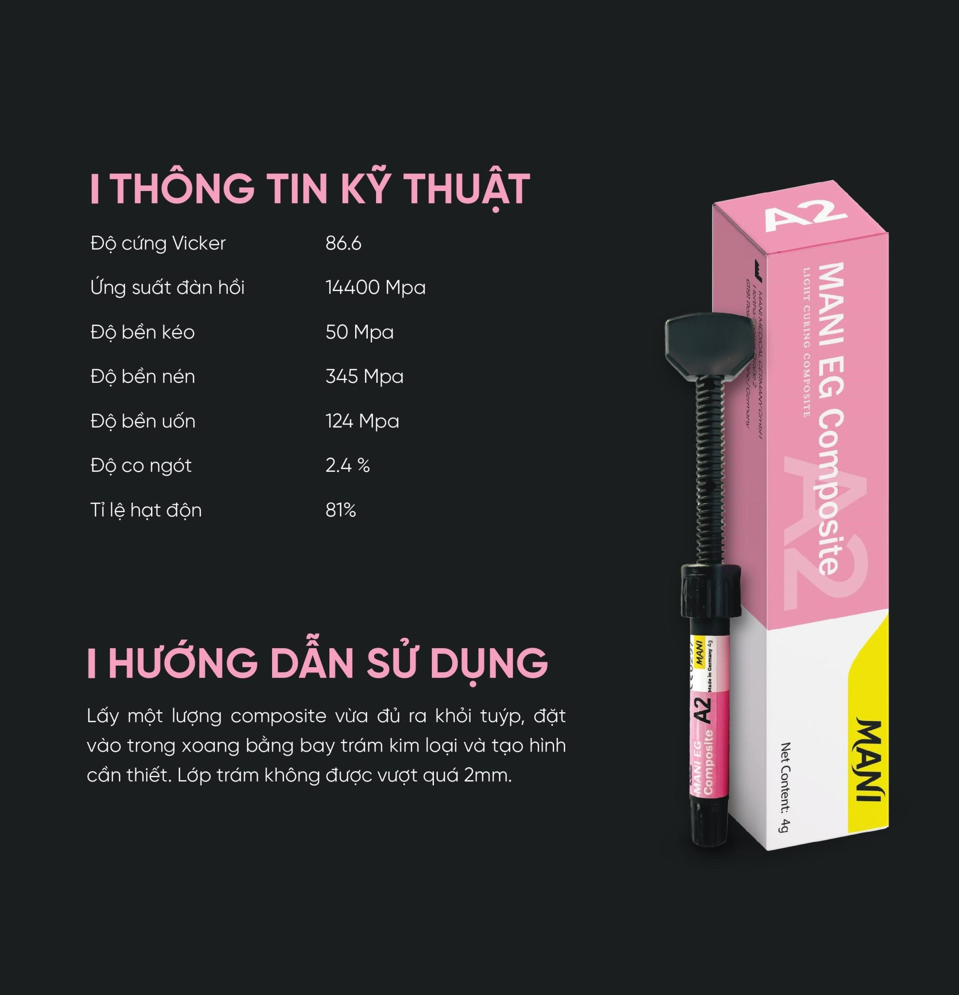 Composite Đặc Mani EG Mani Nhật Bản