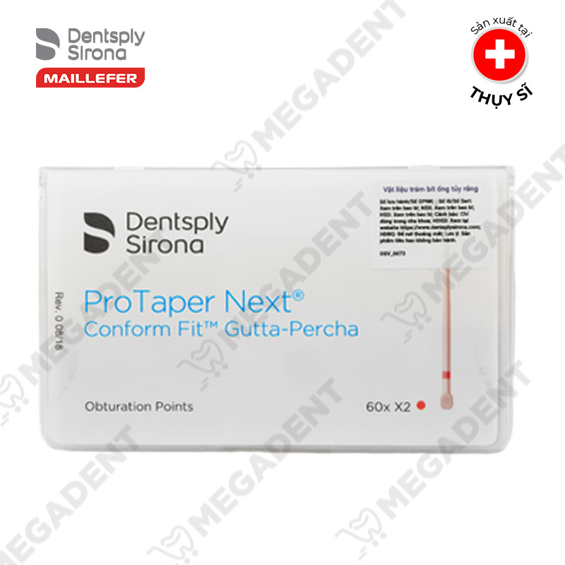 Côn chính nội nha PROTAPER NEXT PERCHA POINTS Maillefer Dentsply Mỹ