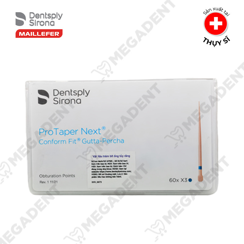 Côn chính nội nha PROTAPER NEXT PERCHA POINTS Maillefer Dentsply Mỹ
