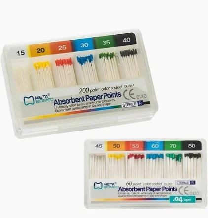 Côn giấy Absorbent Paper Points cho trâm máy | Meta Biomed Hàn Quốc