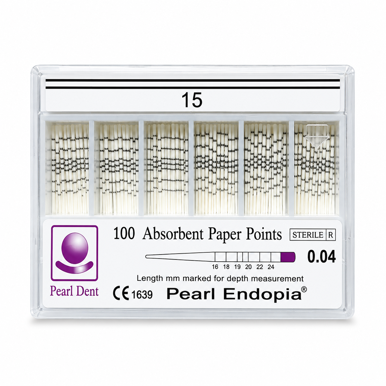 Côn giấy nội nha độ thun 0.4 và 0.6 cho trâm máy Pearl Dent