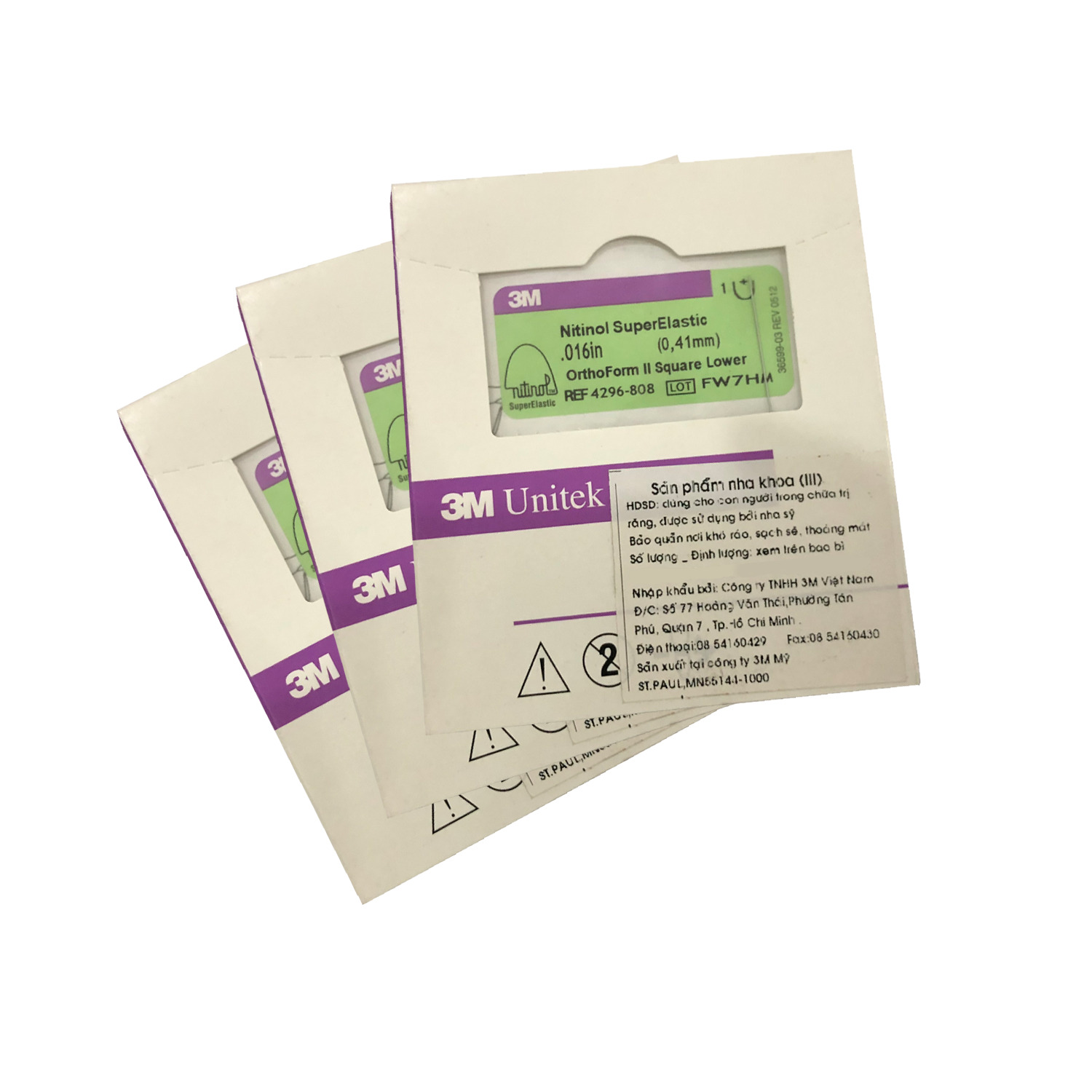 Dây Vuông Nitinol Super Elastic | 3M Mỹ