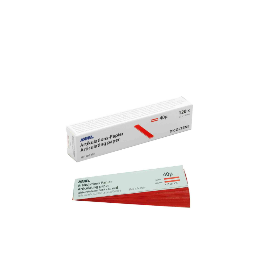 Giấy cắn 1 mặt dày 40μ - Articulating Hanel Coltene