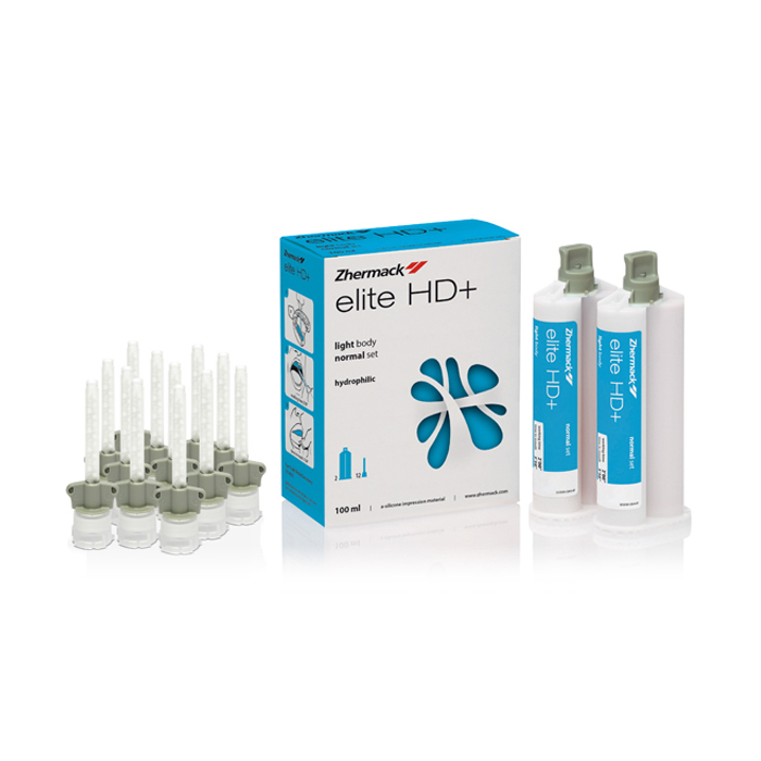 Cao su lỏng Elite HD + Light body Normal Set | Zhermack Ý - Trộn Tay