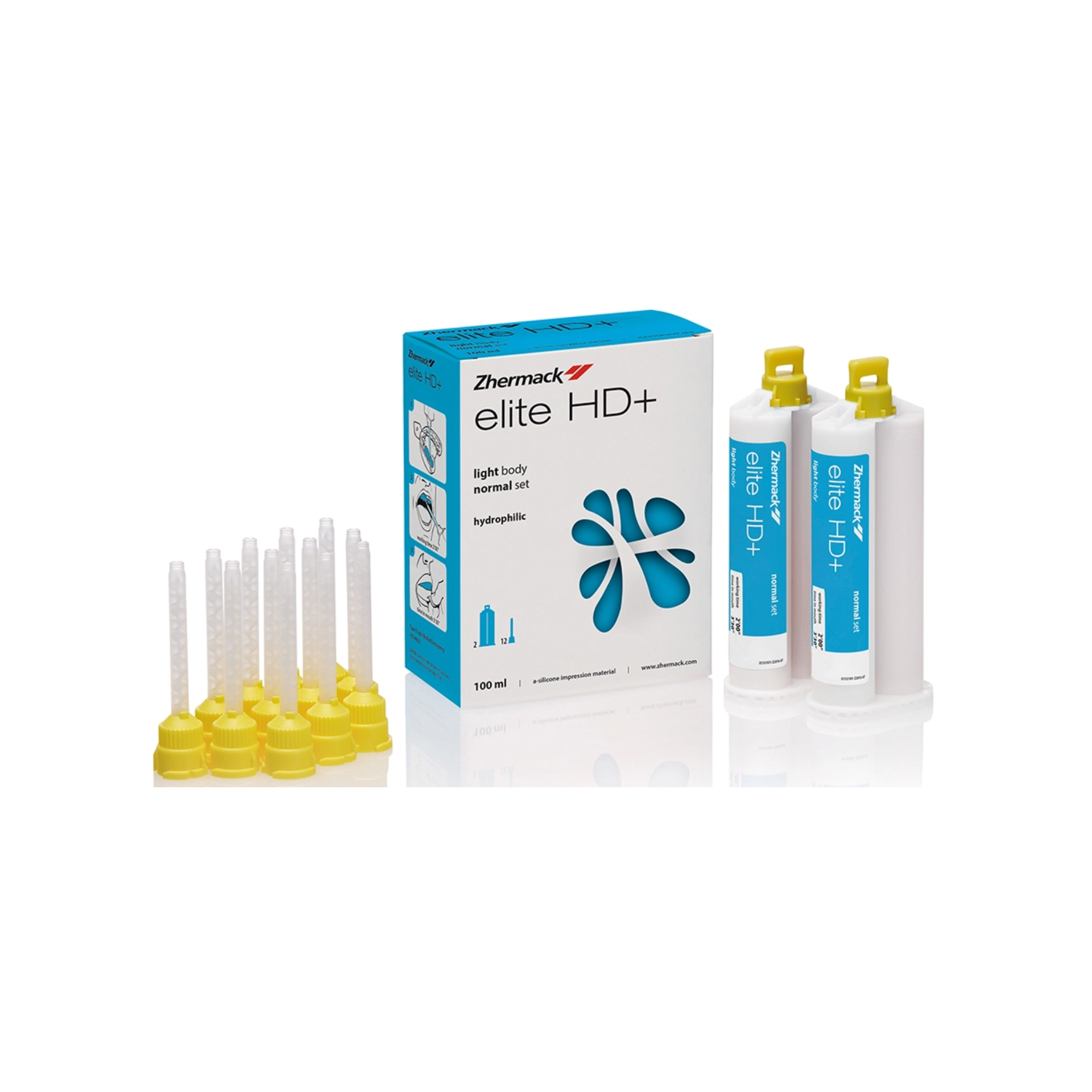 Cao su lỏng Elite HD + Light body Normal Set | Zhermack Ý - Trộn Tay