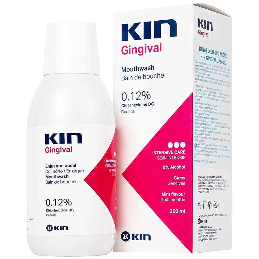 Nước súc miệng KIN Gingival ngừa viêm nướu | KIN Tây Ban Nha