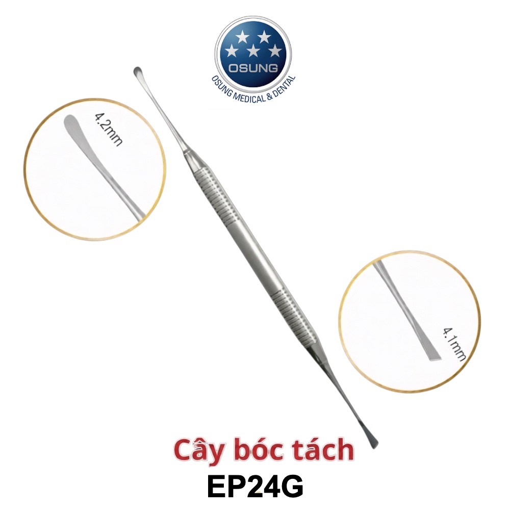 Cây bóc tách Osung 2 đầu Periosteal Elevator | Osung Hàn Quốc
