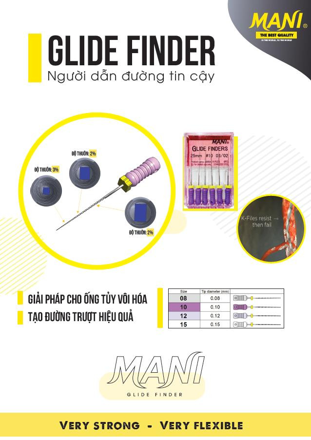 File tạo đường trượt ống tủy hiệu quả Glide Finder Mani Nhật Bản