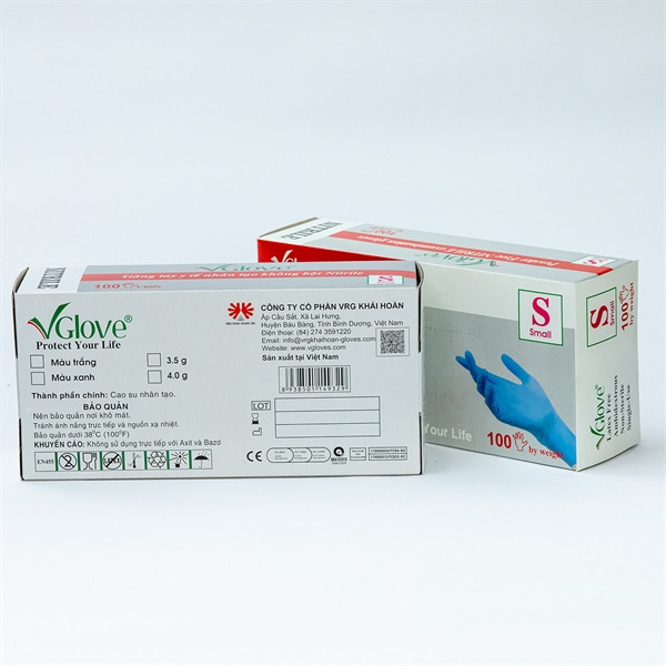 Găng tay cao su Nitrile không bột | Vglove Việt Nam - 4.0g