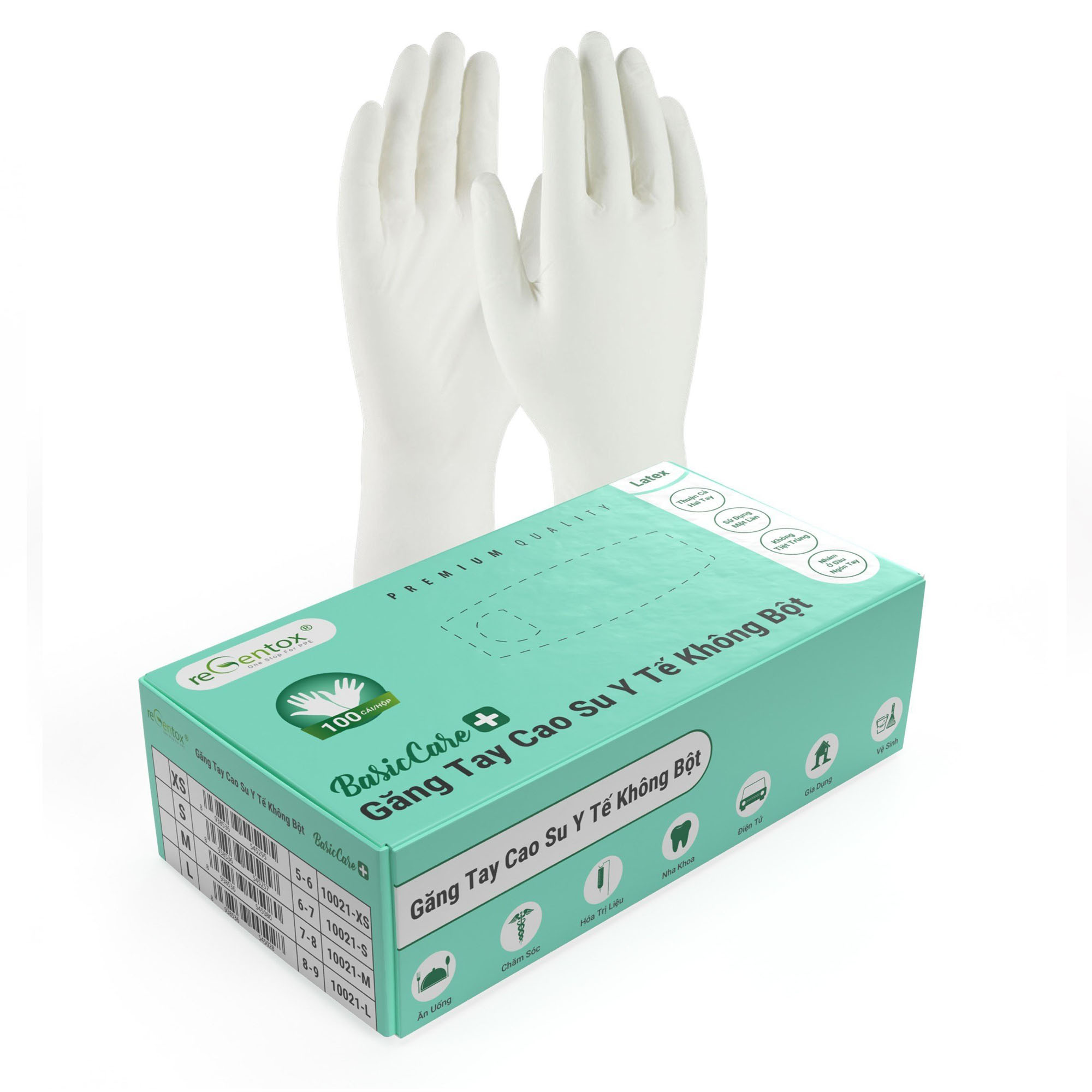 Găng Tay Cao Su Y Tế Không Bột | Regentox Việt Nam
