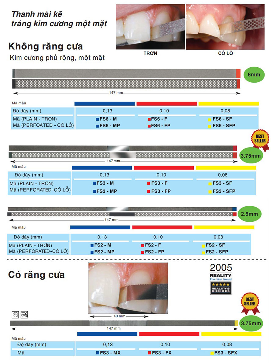 Thanh mài kẽ tráng kim cương một mặt có răng cưa | NTI Đức