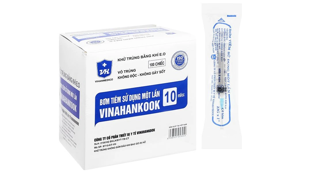 Bơm tiêm sử dụng một lần 10cc | Vinahankook Ấn Độ