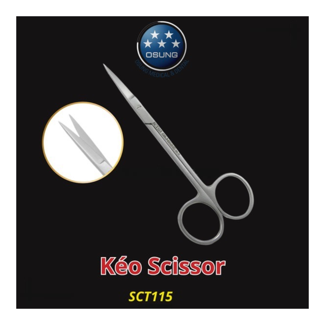 Kéo cắt chỉ phẫu thuật Osung SCT115 | Osung Hàn Quốc