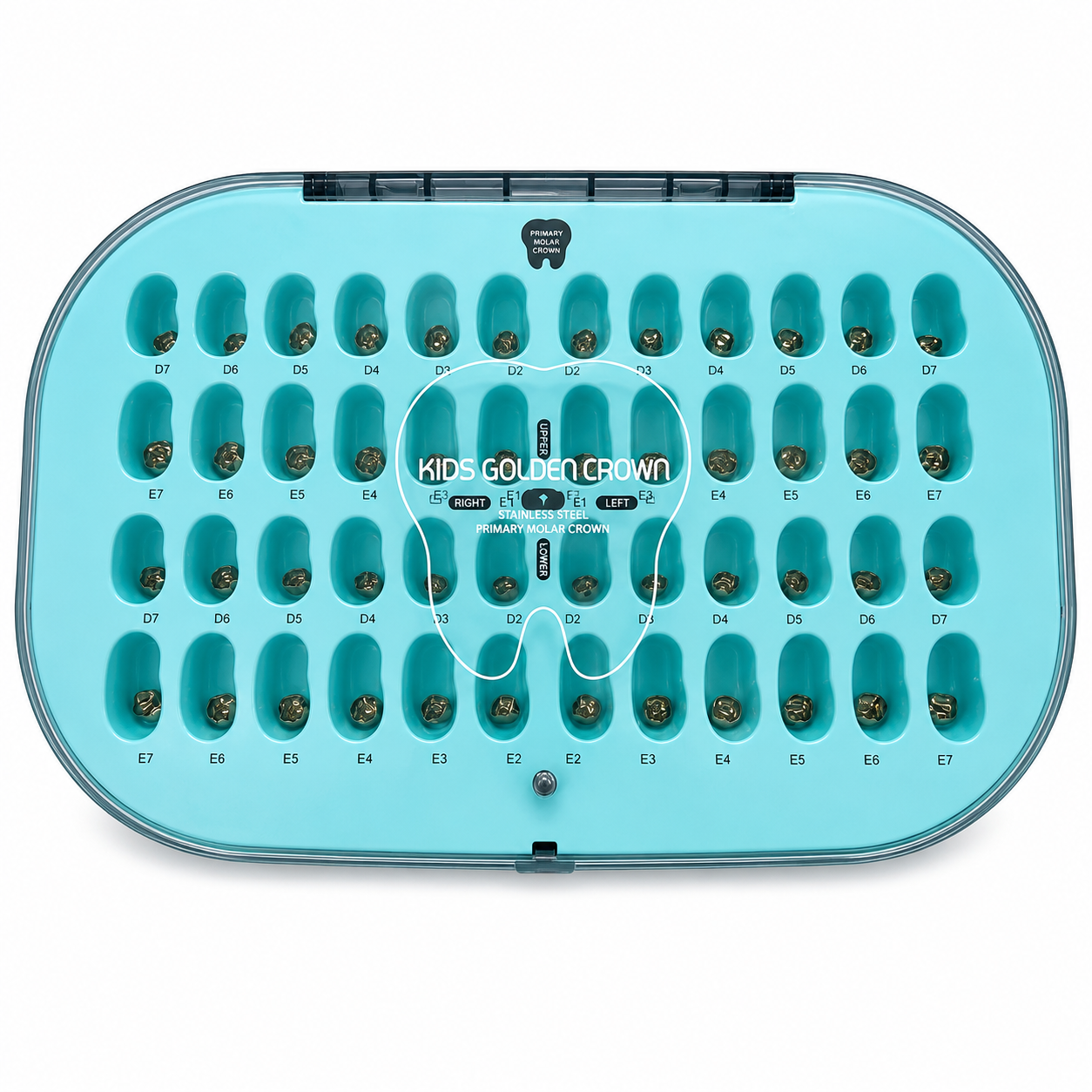 Mão răng sữa trẻ em màu silver DENTAL KIDS CROWN
