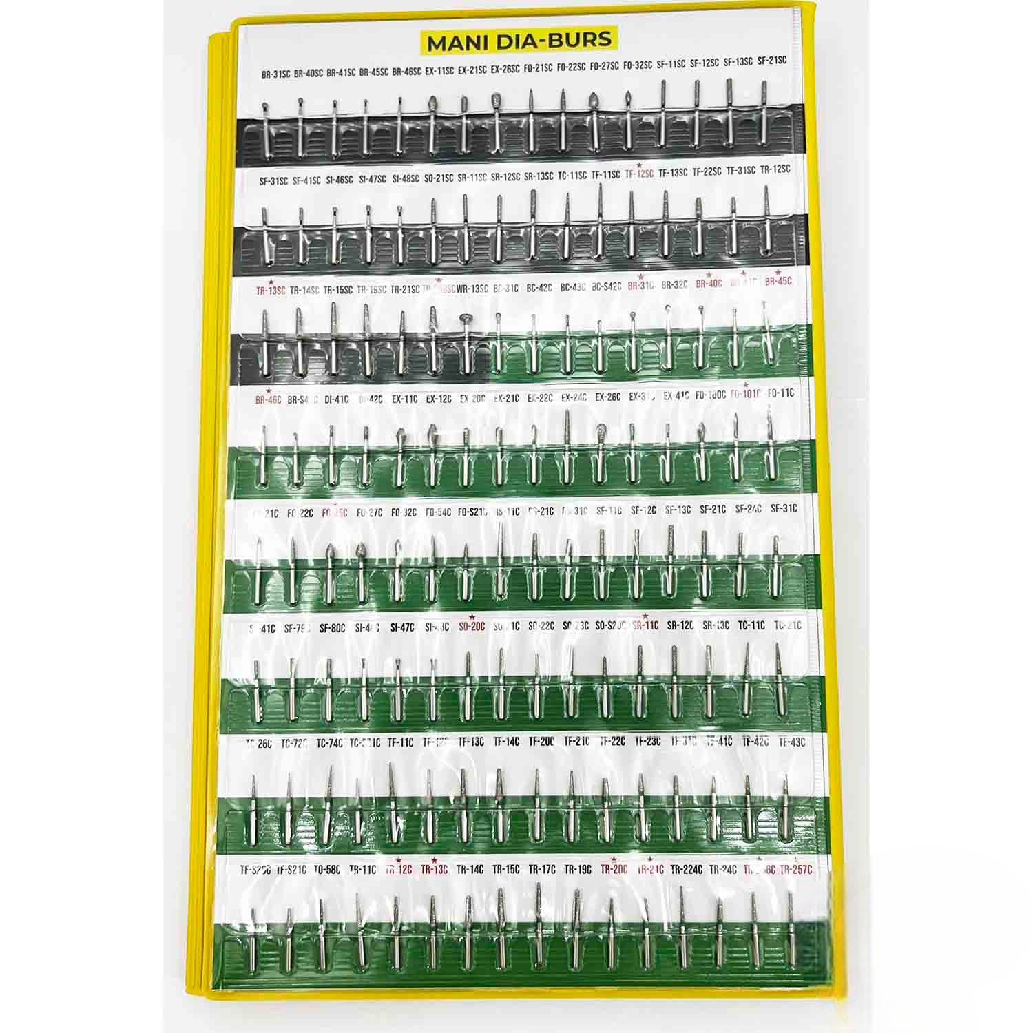 Mũi khoan kim cương Mani hình ngọn lửa FO | Mani Nhật Bản