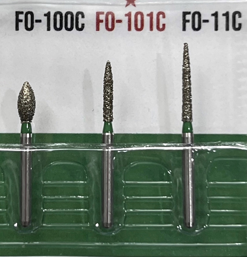 Mũi khoan kim cương Mani hình ngọn lửa FO | Mani Nhật Bản