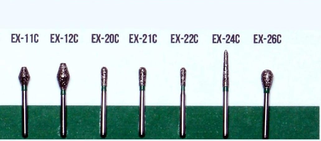Mũi khoan kim cương Mani thiết kế đặc biệt mài mặt nhai EX | Mani Nhật Bản