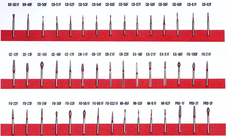 Mũi khoan kim cương Mani có hình trụ đầu tròn CR | Mani Nhật Bản