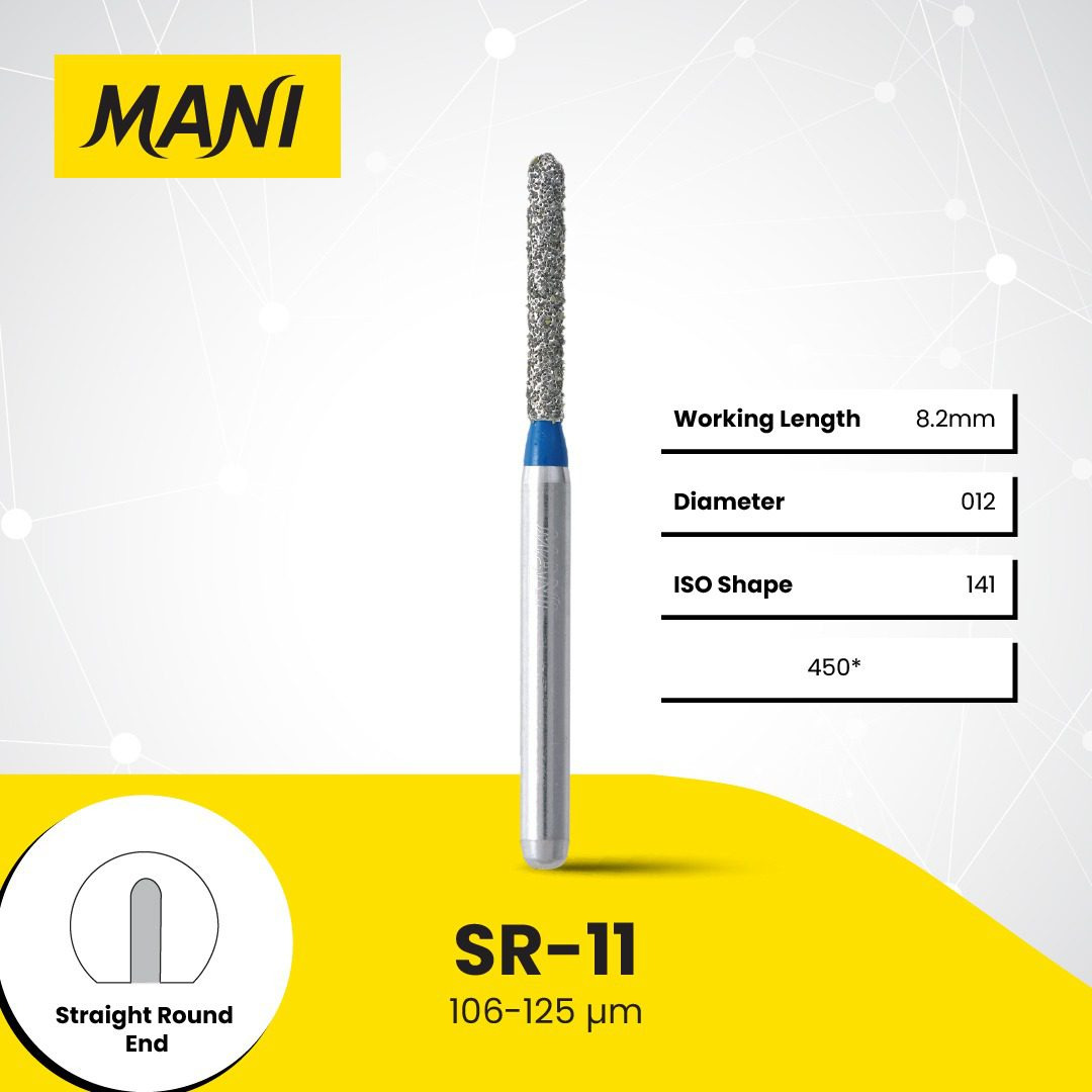 Mũi khoan trụ đầu oval Mani Nhật Bản