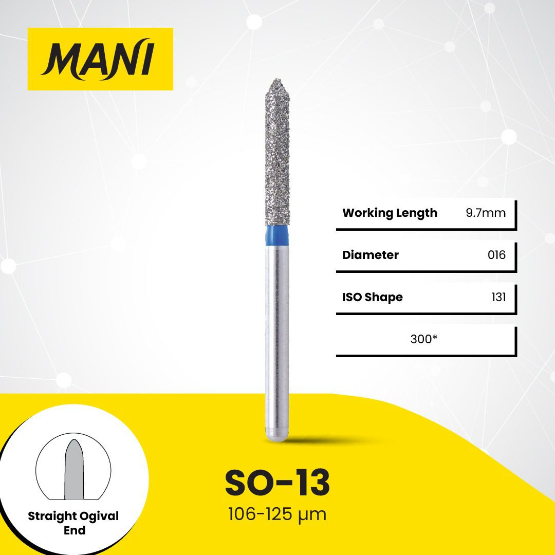 Mũi khoan trụ đầu oval Mani Nhật Bản