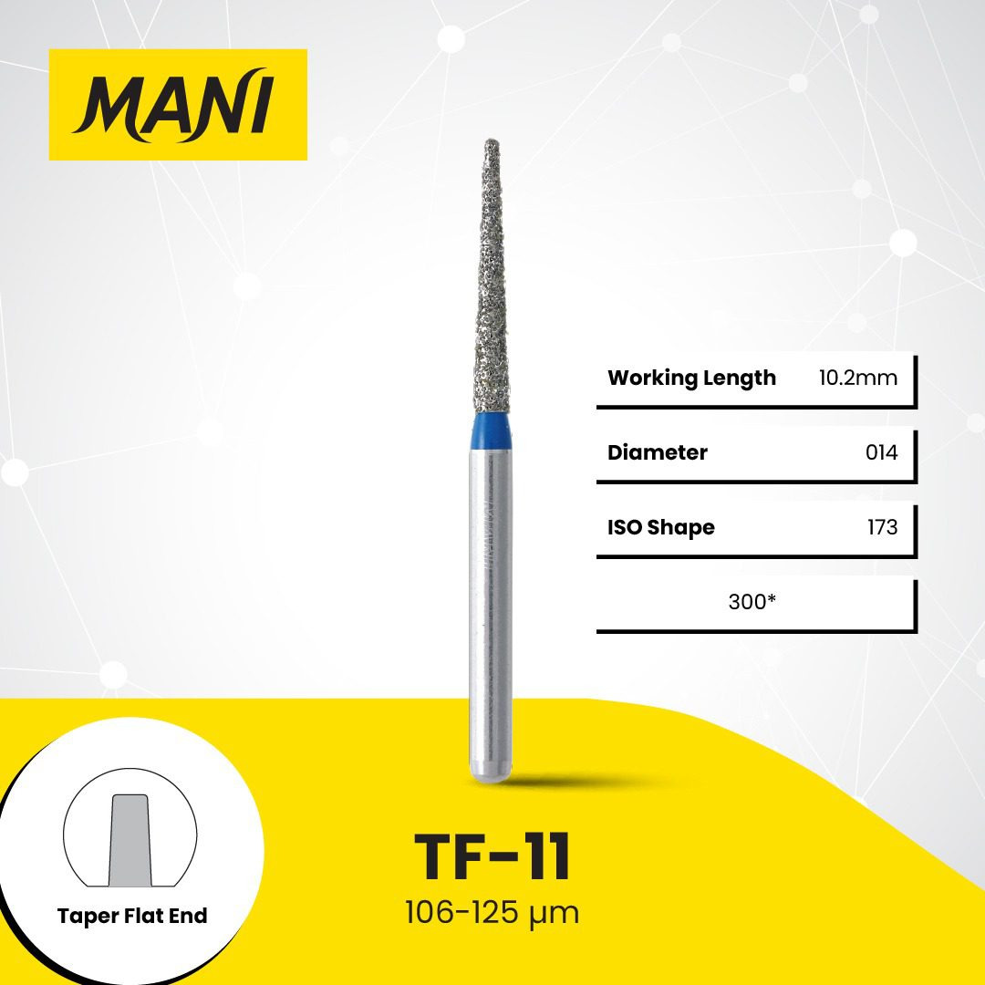 Mũi khoan trụ thuôn đầu bằng Mani Nhật Bản