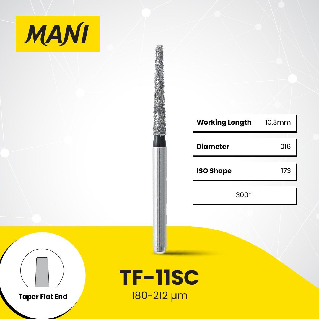 Mũi khoan trụ thuôn đầu bằng Mani Nhật Bản
