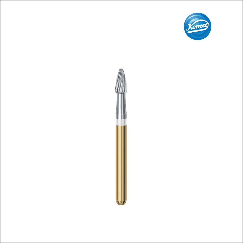 Mũi làm sạch vật liệu thừa sau khi bỏ mắc cài chỉnh nha